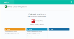 Desktop Screenshot of e-wrota.cewice.pl