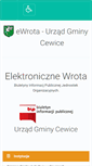 Mobile Screenshot of e-wrota.cewice.pl