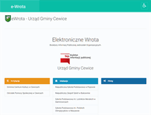 Tablet Screenshot of e-wrota.cewice.pl