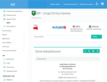 Tablet Screenshot of bip.cewice.pl